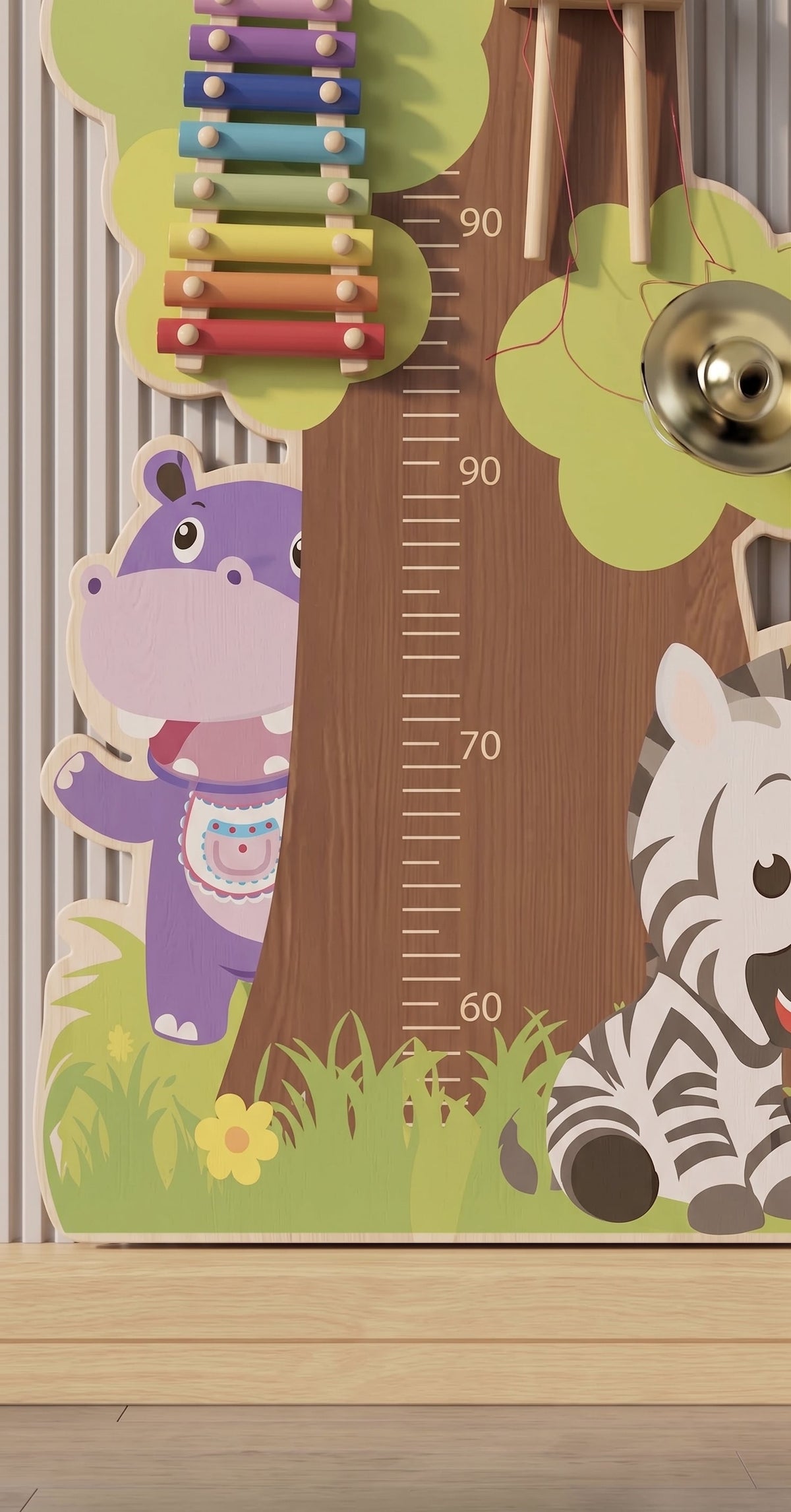 Toise d’Éveil Cocoly™ — Arbre d’activités mural