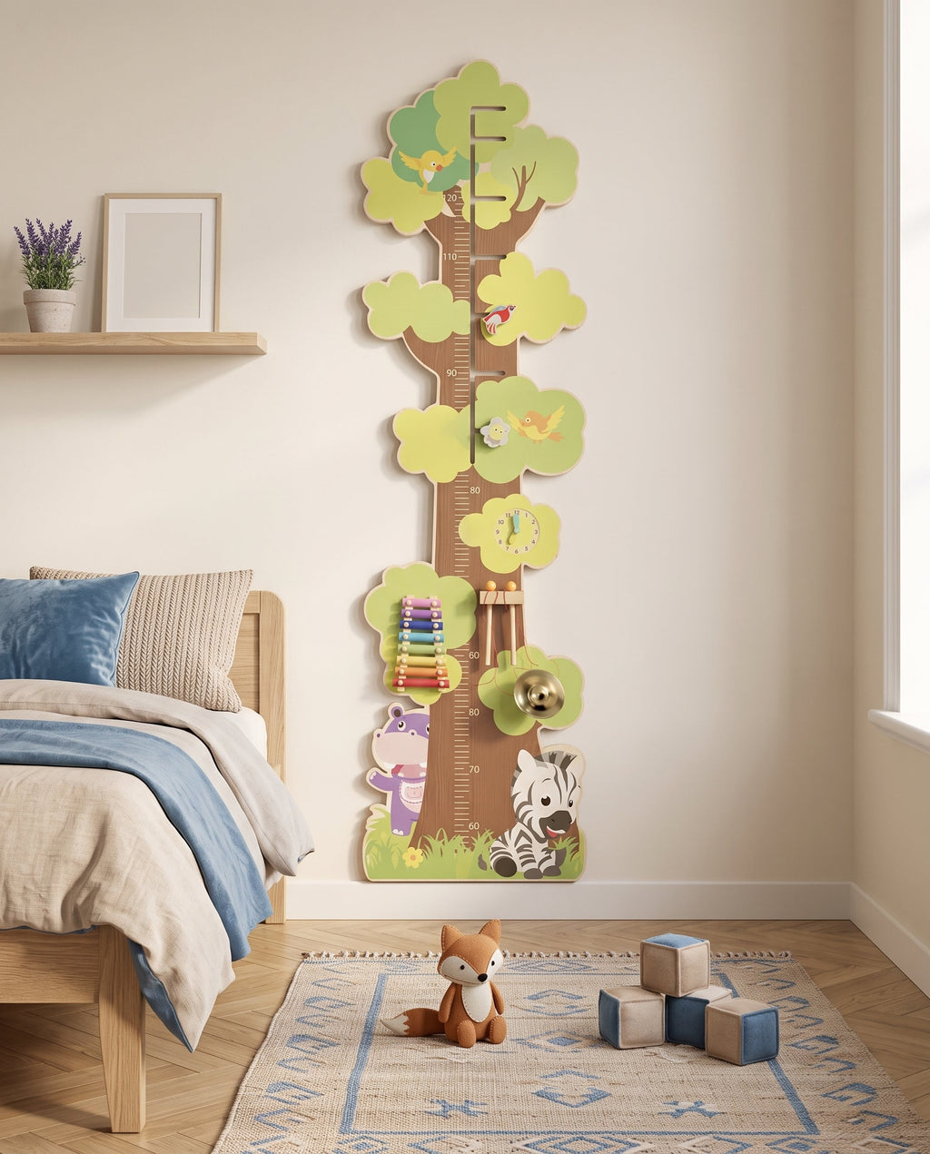 Toise d’Éveil Cocoly™ — Arbre d’activités mural