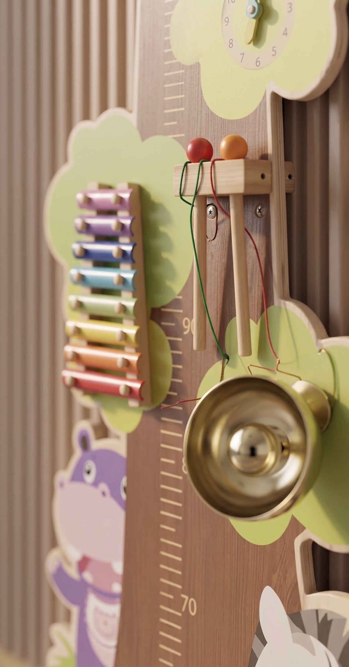 Toise d’Éveil Cocoly™ — Arbre d’activités mural